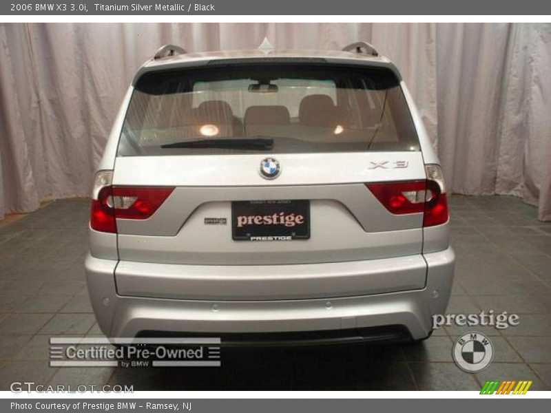 Titanium Silver Metallic / Black 2006 BMW X3 3.0i