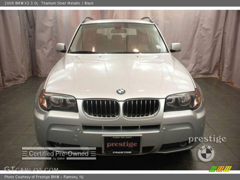 Titanium Silver Metallic / Black 2006 BMW X3 3.0i