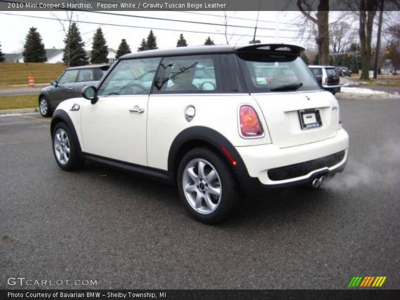 Pepper White / Gravity Tuscan Beige Leather 2010 Mini Cooper S Hardtop