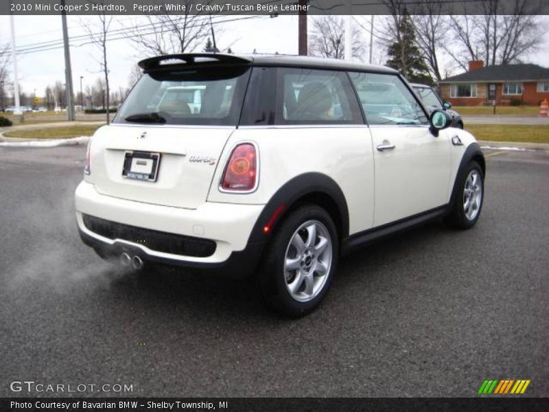 Pepper White / Gravity Tuscan Beige Leather 2010 Mini Cooper S Hardtop