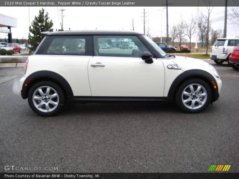 Pepper White / Gravity Tuscan Beige Leather 2010 Mini Cooper S Hardtop