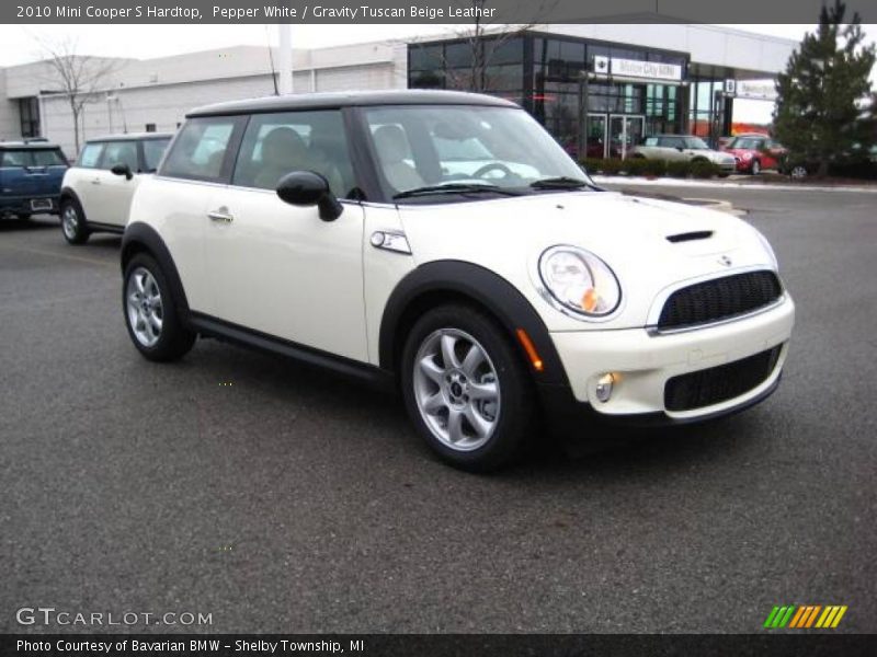 Pepper White / Gravity Tuscan Beige Leather 2010 Mini Cooper S Hardtop