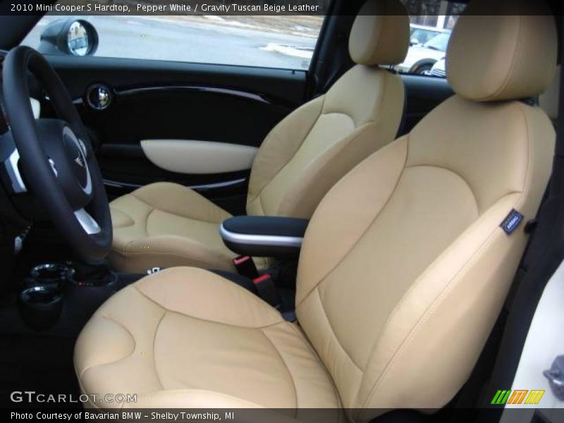 Pepper White / Gravity Tuscan Beige Leather 2010 Mini Cooper S Hardtop