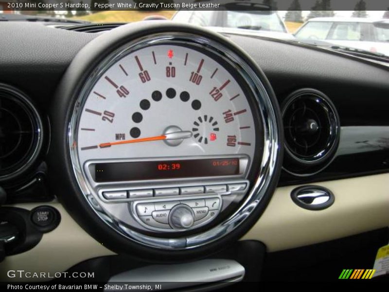Pepper White / Gravity Tuscan Beige Leather 2010 Mini Cooper S Hardtop