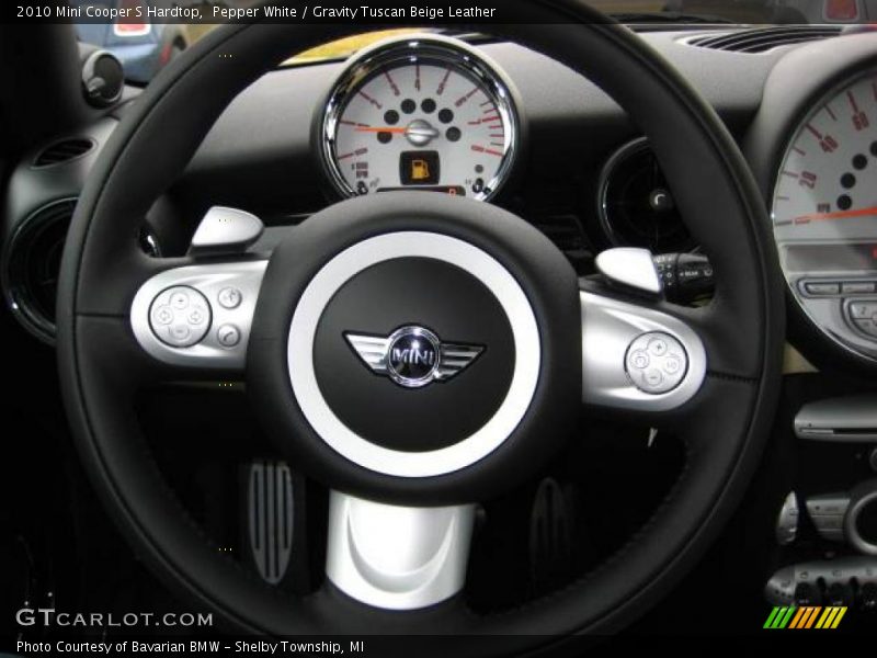Pepper White / Gravity Tuscan Beige Leather 2010 Mini Cooper S Hardtop