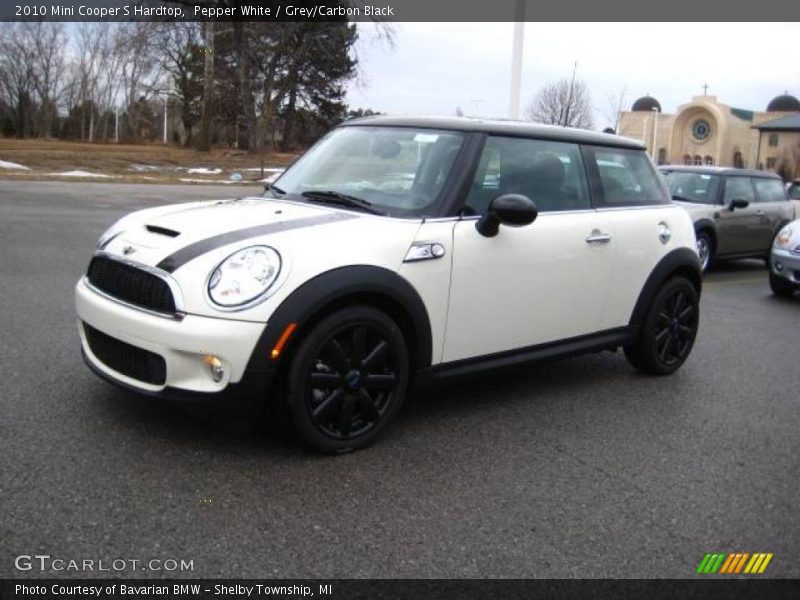 Pepper White / Grey/Carbon Black 2010 Mini Cooper S Hardtop
