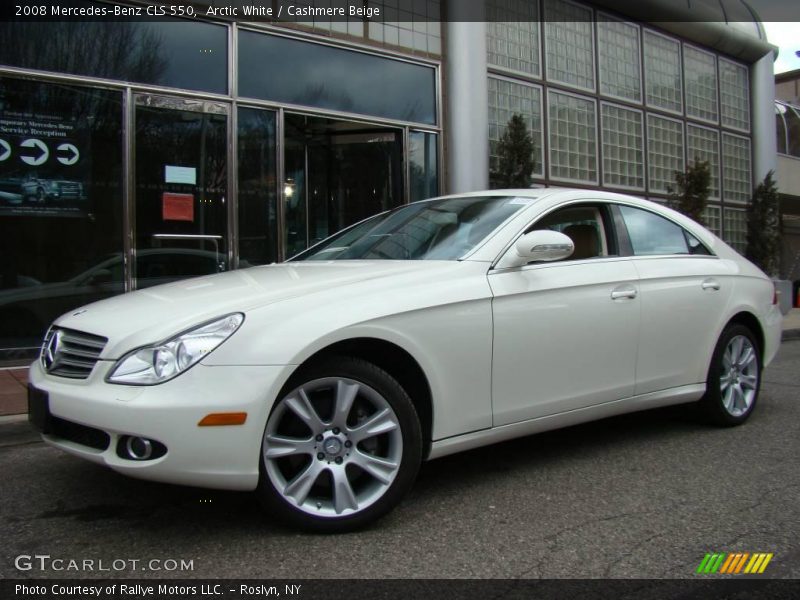 Arctic White / Cashmere Beige 2008 Mercedes-Benz CLS 550