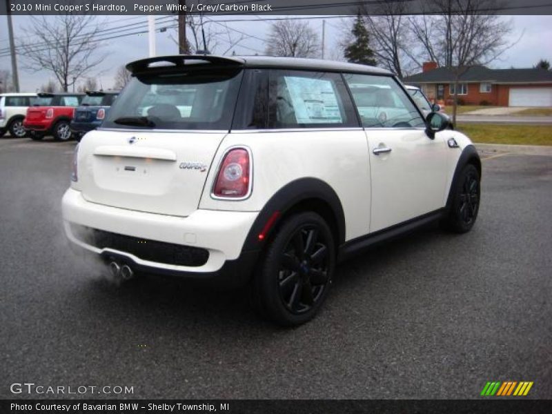 Pepper White / Grey/Carbon Black 2010 Mini Cooper S Hardtop