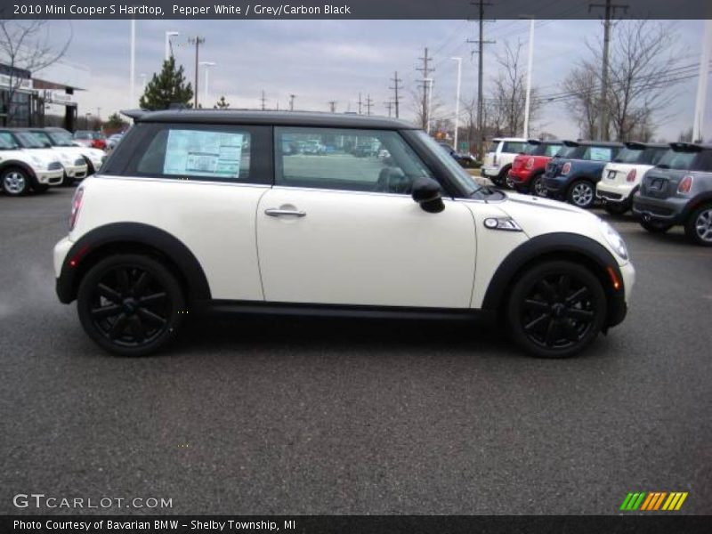 Pepper White / Grey/Carbon Black 2010 Mini Cooper S Hardtop