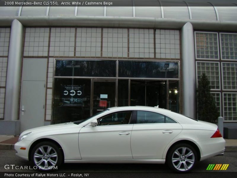 Arctic White / Cashmere Beige 2008 Mercedes-Benz CLS 550