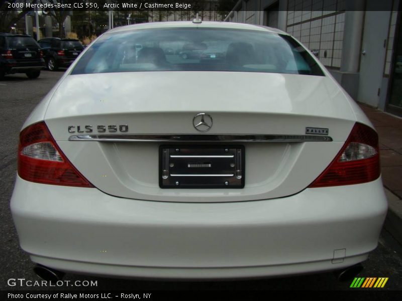 Arctic White / Cashmere Beige 2008 Mercedes-Benz CLS 550