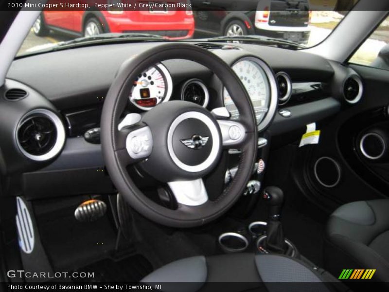 Pepper White / Grey/Carbon Black 2010 Mini Cooper S Hardtop