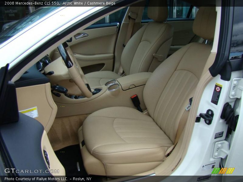 Arctic White / Cashmere Beige 2008 Mercedes-Benz CLS 550