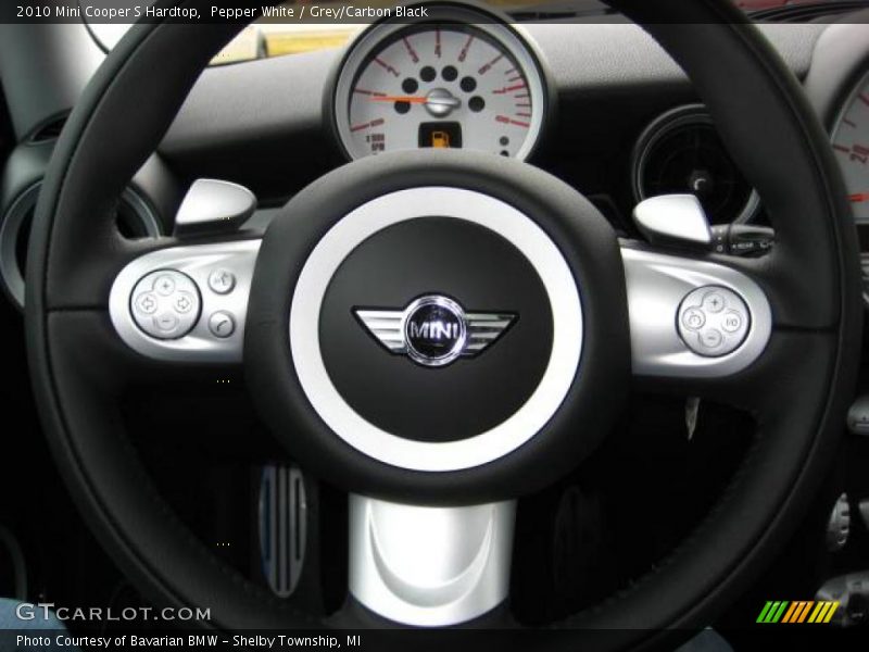 Pepper White / Grey/Carbon Black 2010 Mini Cooper S Hardtop