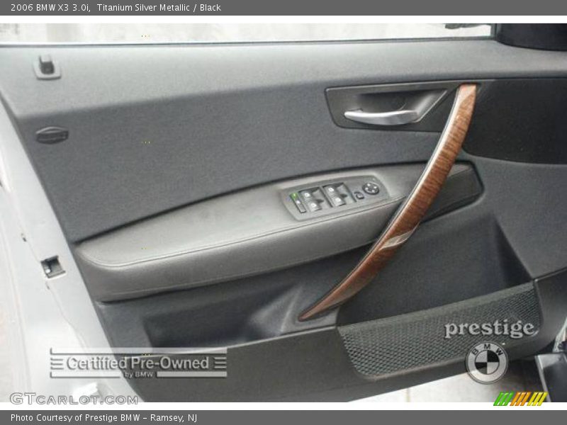 Titanium Silver Metallic / Black 2006 BMW X3 3.0i