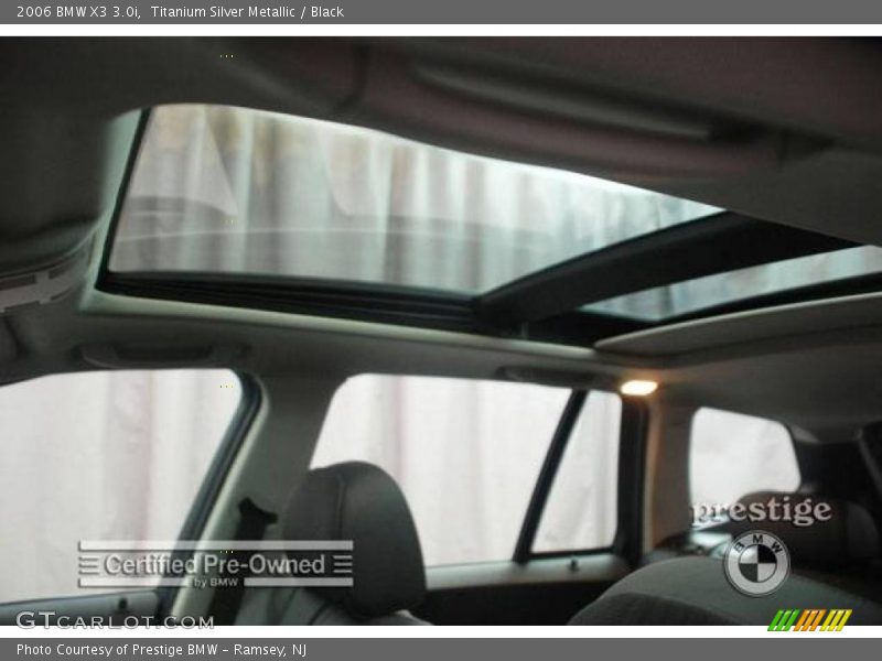 Titanium Silver Metallic / Black 2006 BMW X3 3.0i