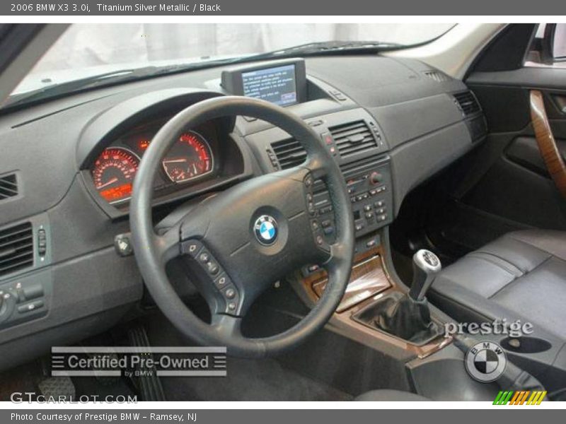 Titanium Silver Metallic / Black 2006 BMW X3 3.0i