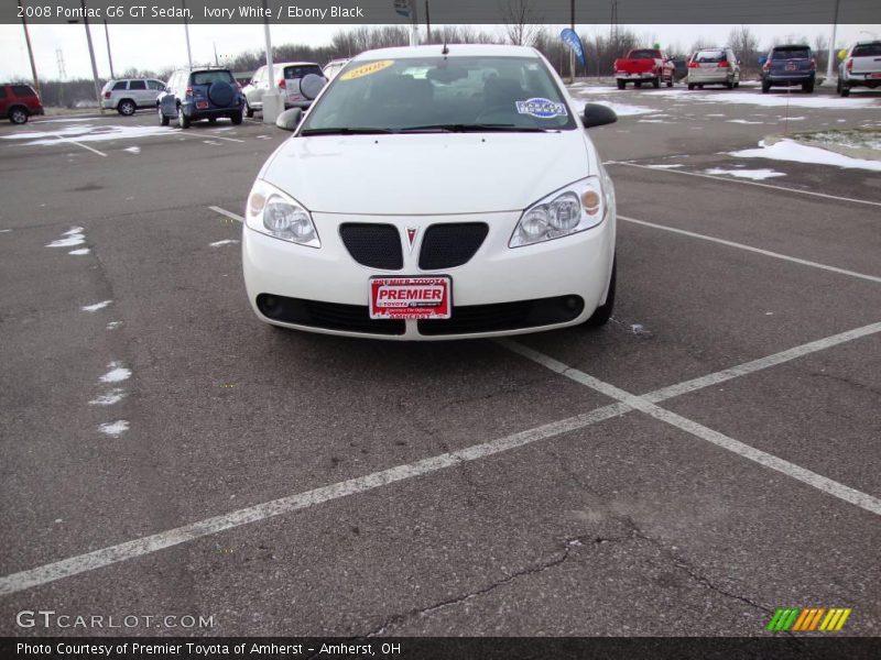 Ivory White / Ebony Black 2008 Pontiac G6 GT Sedan