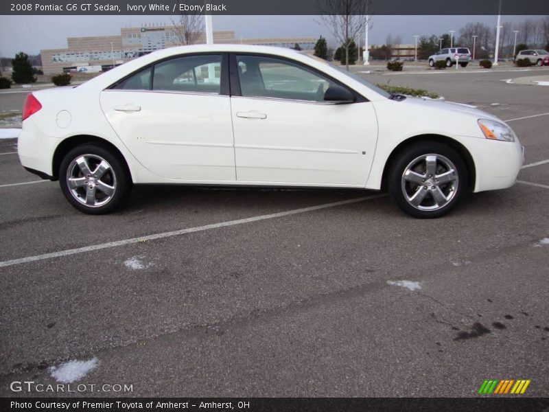 Ivory White / Ebony Black 2008 Pontiac G6 GT Sedan