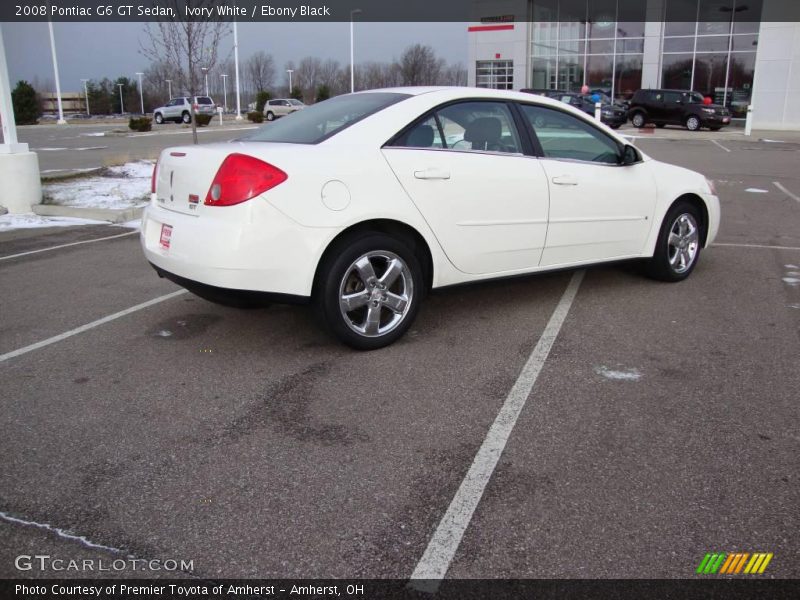 Ivory White / Ebony Black 2008 Pontiac G6 GT Sedan