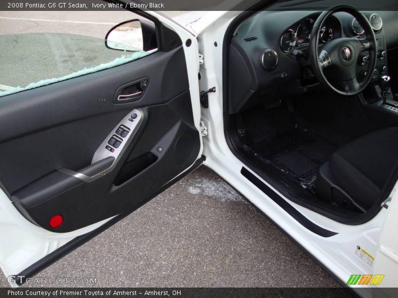 Ivory White / Ebony Black 2008 Pontiac G6 GT Sedan