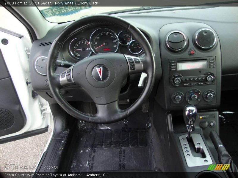 Ivory White / Ebony Black 2008 Pontiac G6 GT Sedan