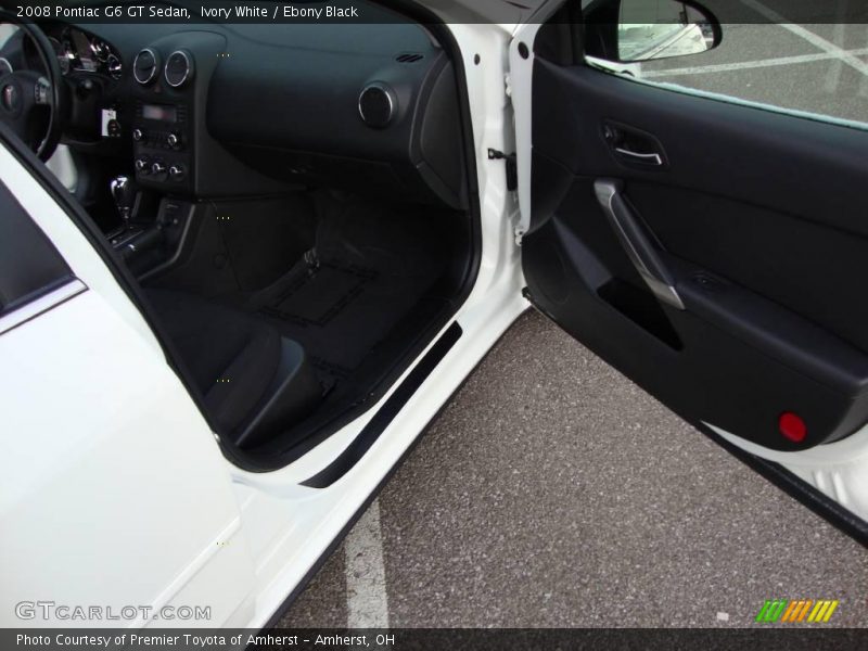 Ivory White / Ebony Black 2008 Pontiac G6 GT Sedan