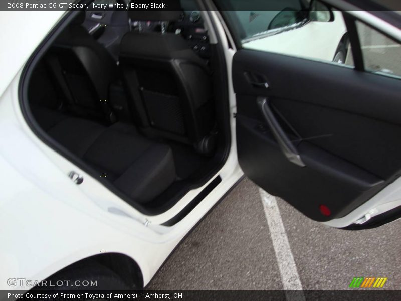 Ivory White / Ebony Black 2008 Pontiac G6 GT Sedan