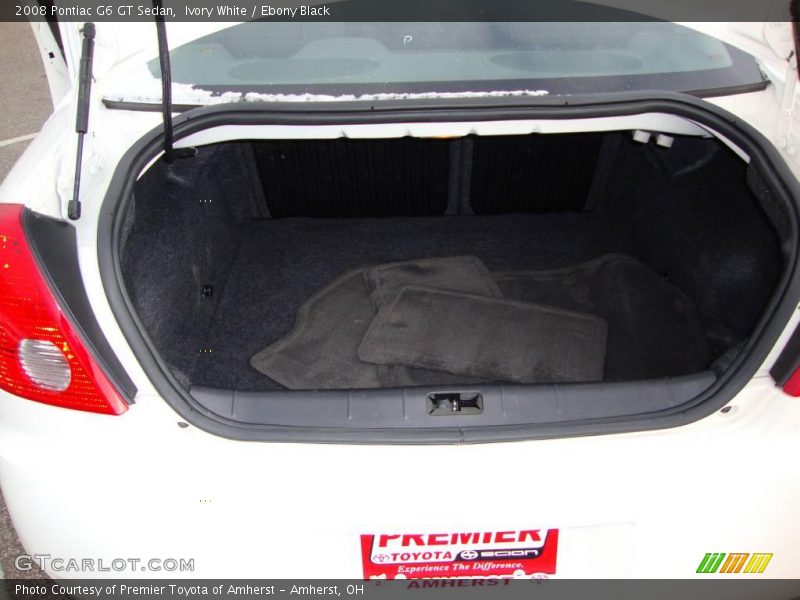 Ivory White / Ebony Black 2008 Pontiac G6 GT Sedan