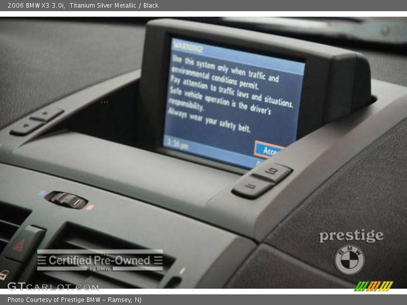 Titanium Silver Metallic / Black 2006 BMW X3 3.0i