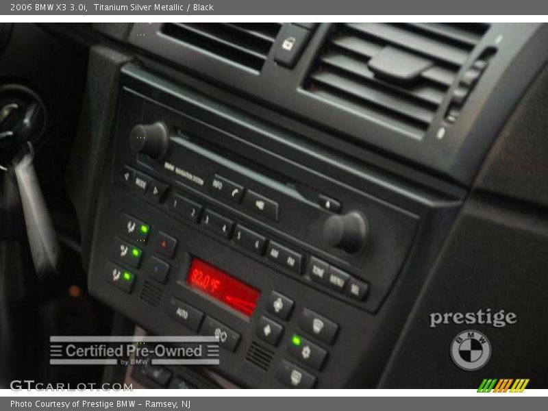 Titanium Silver Metallic / Black 2006 BMW X3 3.0i