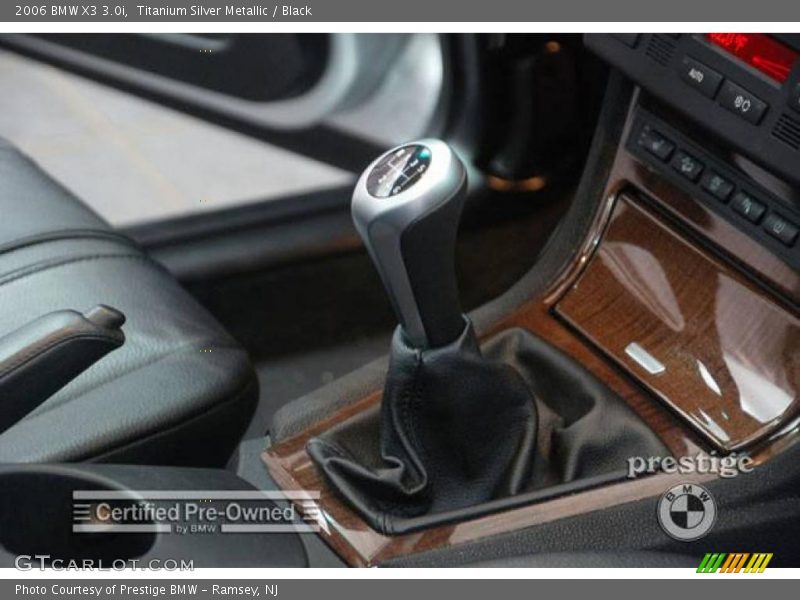 Titanium Silver Metallic / Black 2006 BMW X3 3.0i