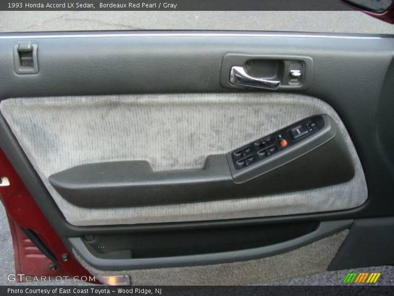Bordeaux Red Pearl / Gray 1993 Honda Accord LX Sedan