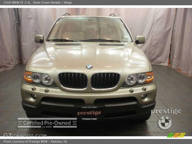 Olivin Green Metallic / Beige 2006 BMW X5 3.0i