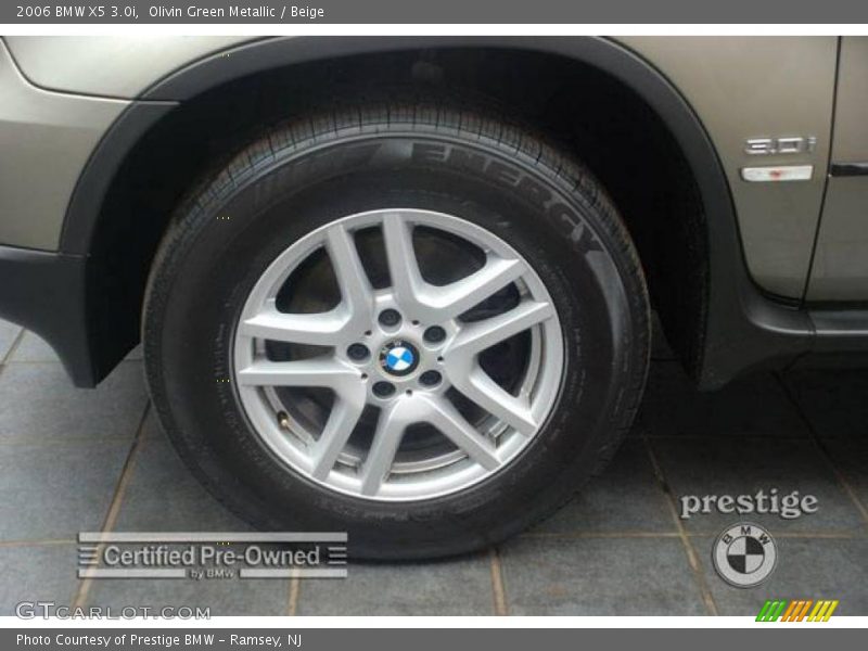 Olivin Green Metallic / Beige 2006 BMW X5 3.0i