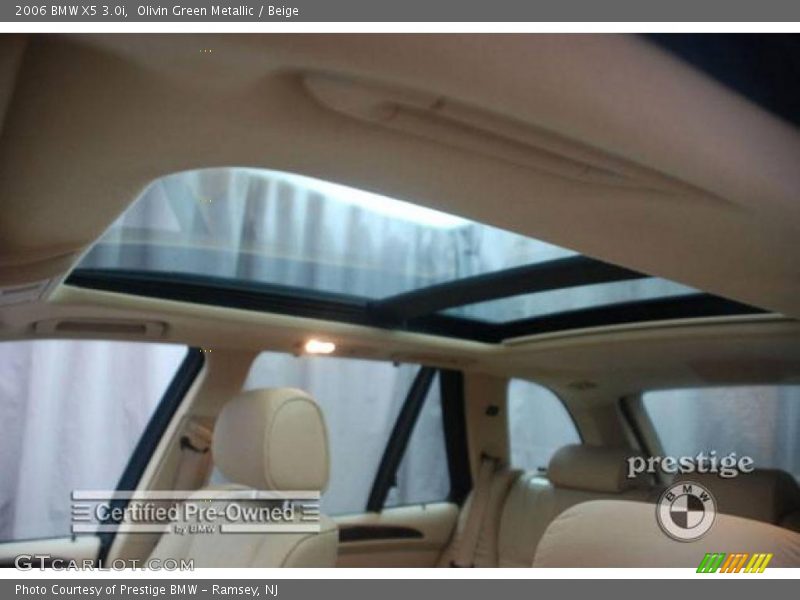 Olivin Green Metallic / Beige 2006 BMW X5 3.0i