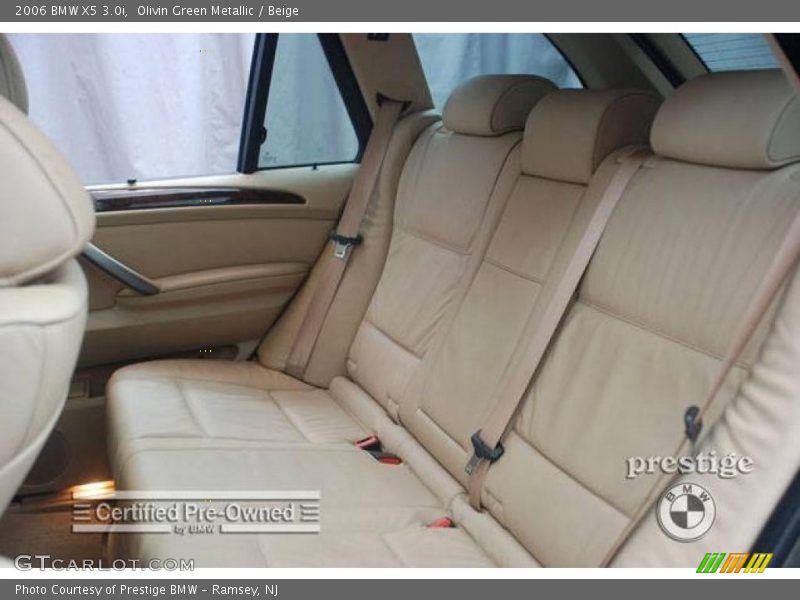 Olivin Green Metallic / Beige 2006 BMW X5 3.0i