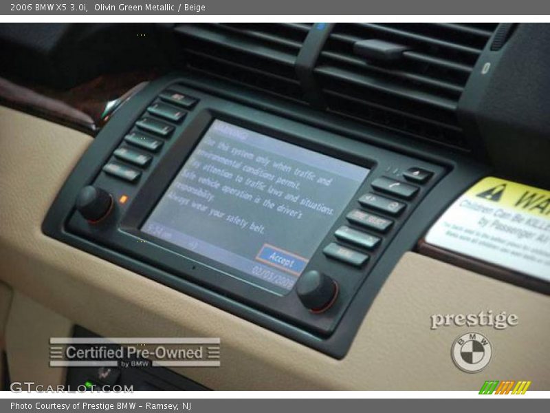 Olivin Green Metallic / Beige 2006 BMW X5 3.0i