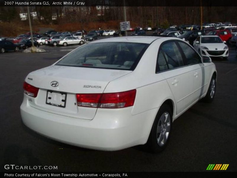 Arctic White / Gray 2007 Hyundai Sonata GLS