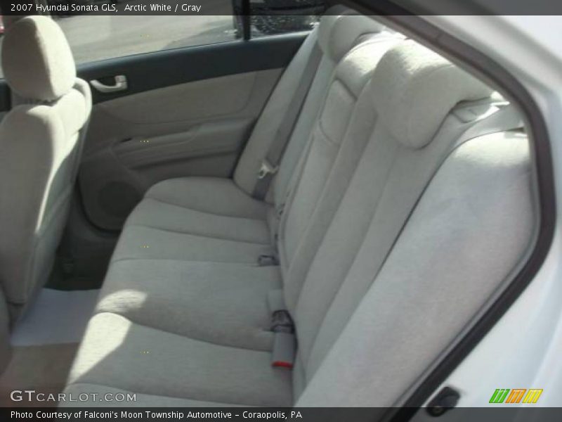 Arctic White / Gray 2007 Hyundai Sonata GLS