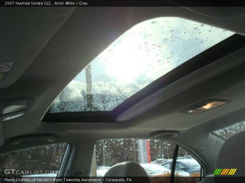 Arctic White / Gray 2007 Hyundai Sonata GLS