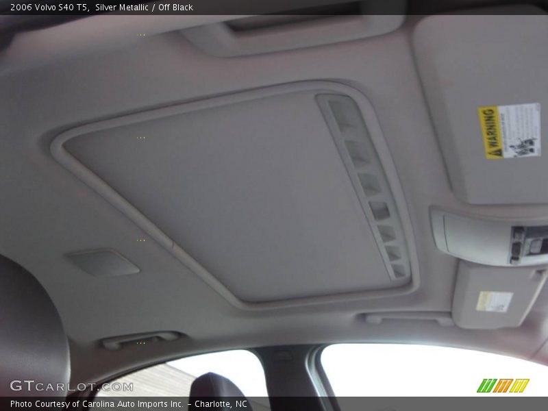 Silver Metallic / Off Black 2006 Volvo S40 T5