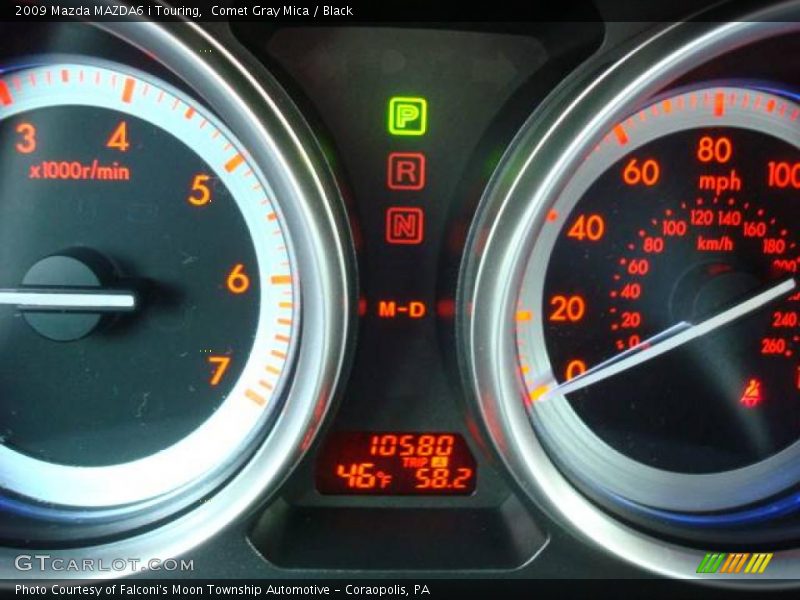 Comet Gray Mica / Black 2009 Mazda MAZDA6 i Touring