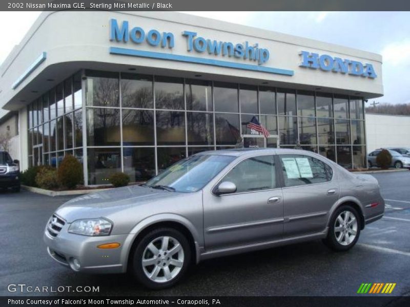 Sterling Mist Metallic / Black 2002 Nissan Maxima GLE