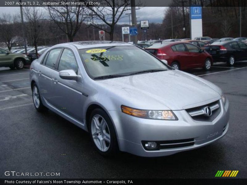 Alabaster Silver Metallic / Ebony 2007 Acura TL 3.2