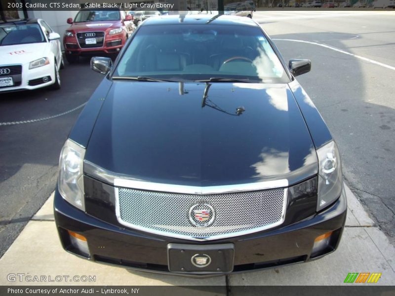 Sable Black / Light Gray/Ebony 2003 Cadillac CTS Sedan