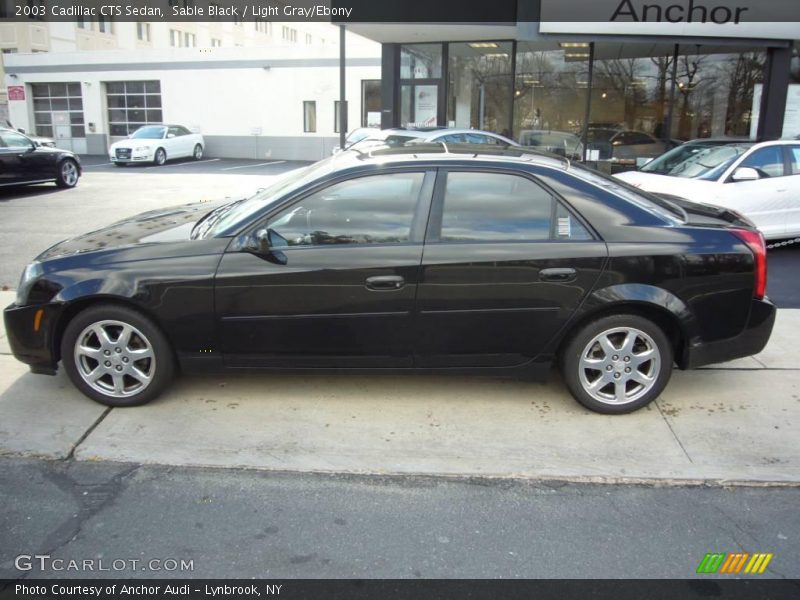 Sable Black / Light Gray/Ebony 2003 Cadillac CTS Sedan