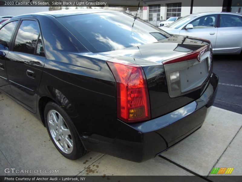 Sable Black / Light Gray/Ebony 2003 Cadillac CTS Sedan