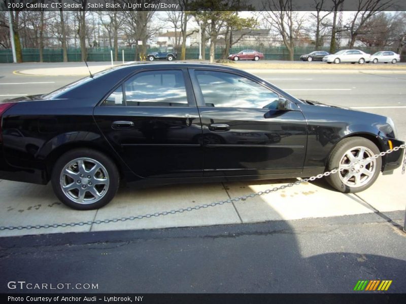 Sable Black / Light Gray/Ebony 2003 Cadillac CTS Sedan