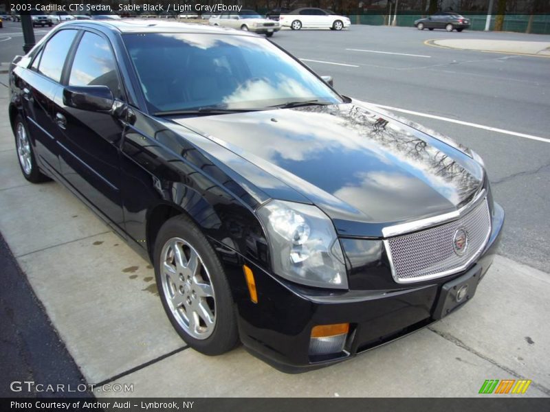 Sable Black / Light Gray/Ebony 2003 Cadillac CTS Sedan
